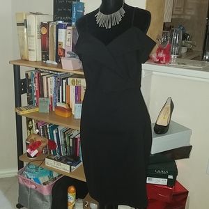 NWT! Black OTS Stretch Dress
